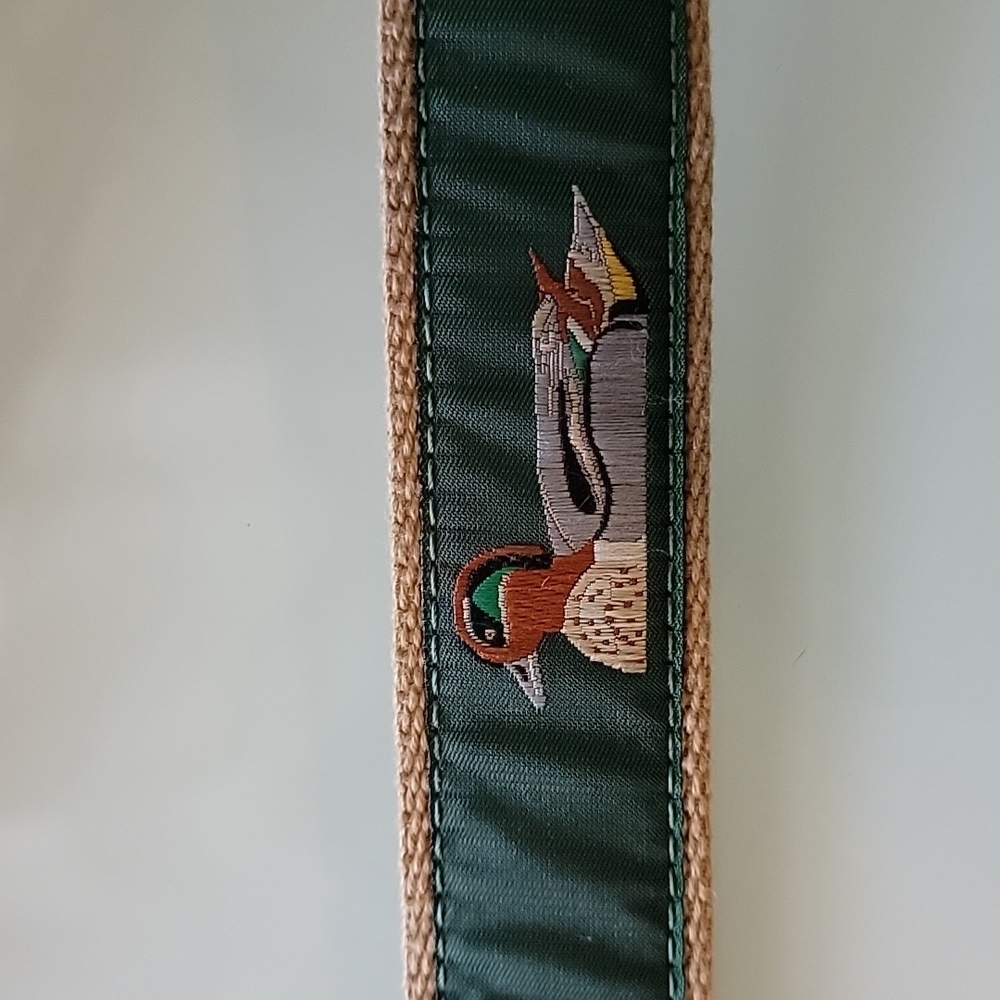Leather Man Ltd 5 ducks belt hunter green size 38